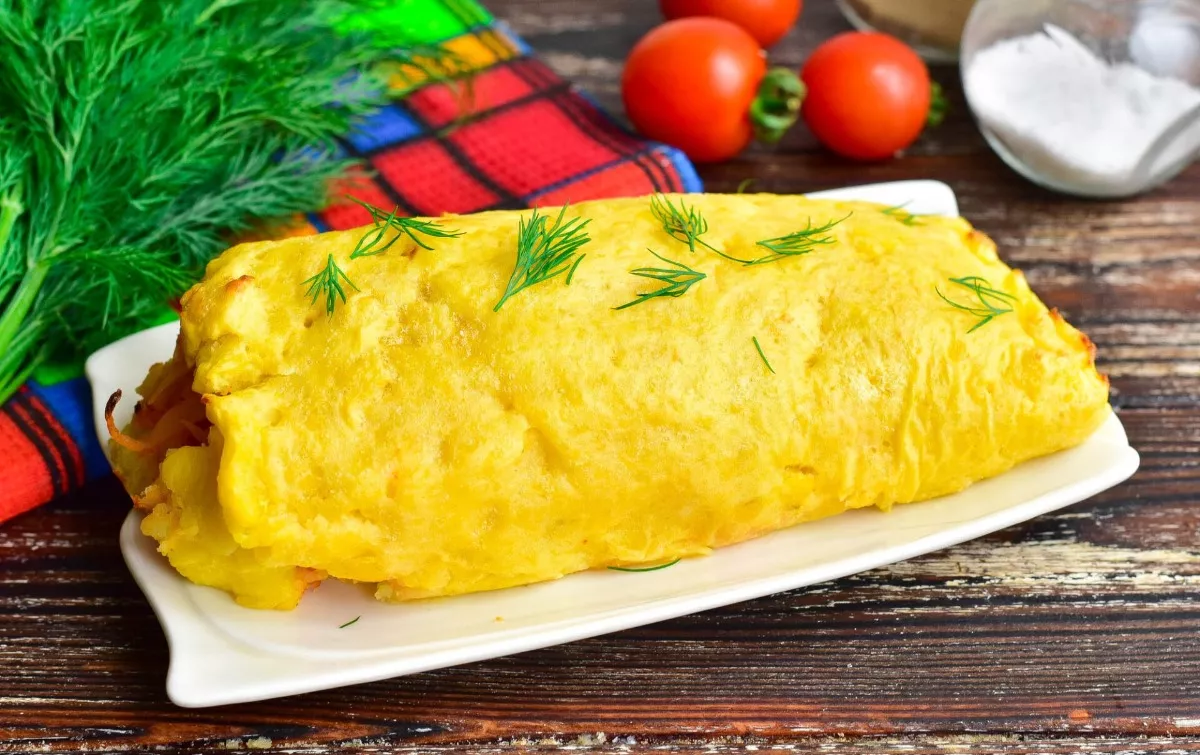 Bulvių vyniotinis su kopūstais