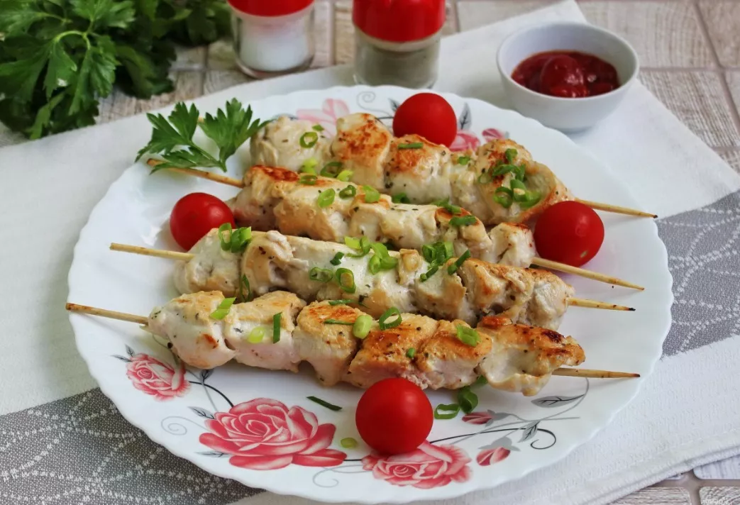Vištienos iešmeliai kefyro marinate