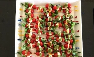 Naujųjų metų užkandis Caprese