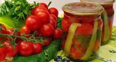 Vyšninių pomidorų konservavimas žiemai